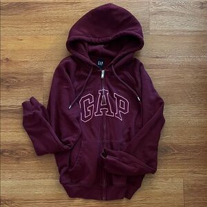 GAP Kids Burgundy Hoodie Jacket